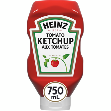Heinz Bouteille de ketchup aux tomates 750 ml, 0,93 $/100ml