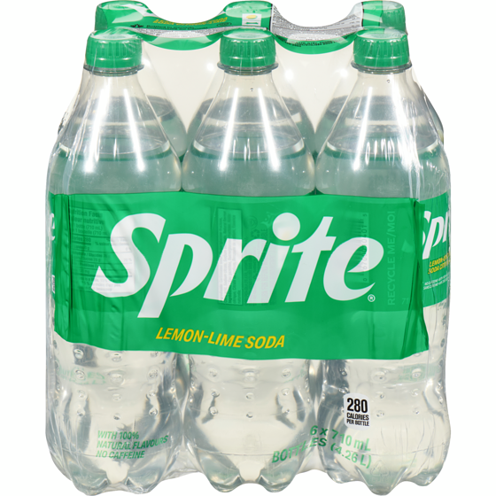 Sprite Lemon Lime Soda Bottles 6x710.0 ml, $0.09/100ml