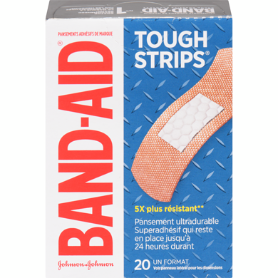 Band-Aid Résistabande 20 ea, 0,42 $/1ch