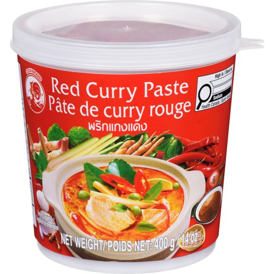 Cock Brand Pâte de cari rouge 400 g, 1,12 $/100g
