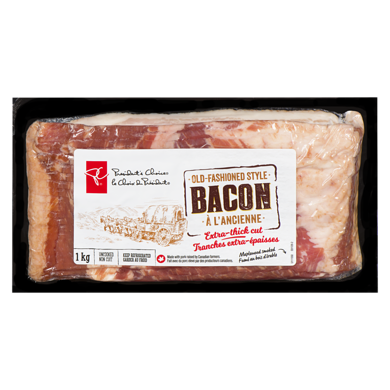 le Choix du Président Bacon à l’ancienne 1 kg, 1,60 $/100g