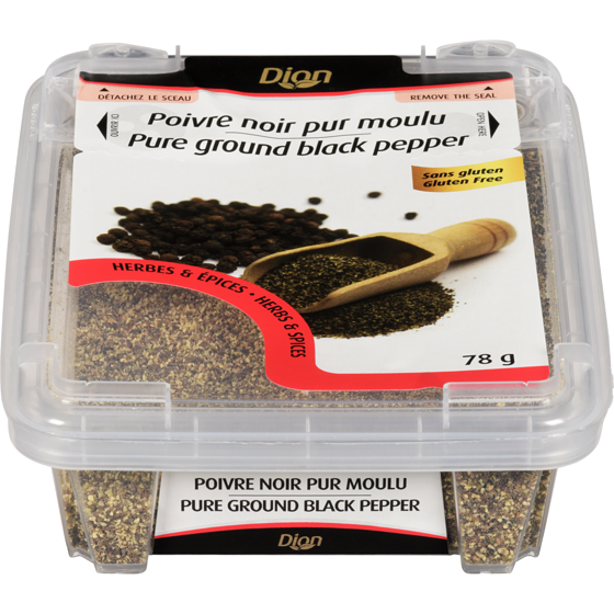 Dion Poivre noir pur 78 g, 8,96 $/100g
