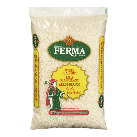 Ferma White Grain Rice 1.5 kg, $0.33/100g