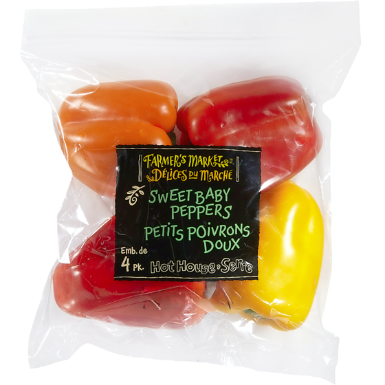 Farmer's Market Sweet Baby Peppers (4-Pack) 1 ea, $0.97/1ea