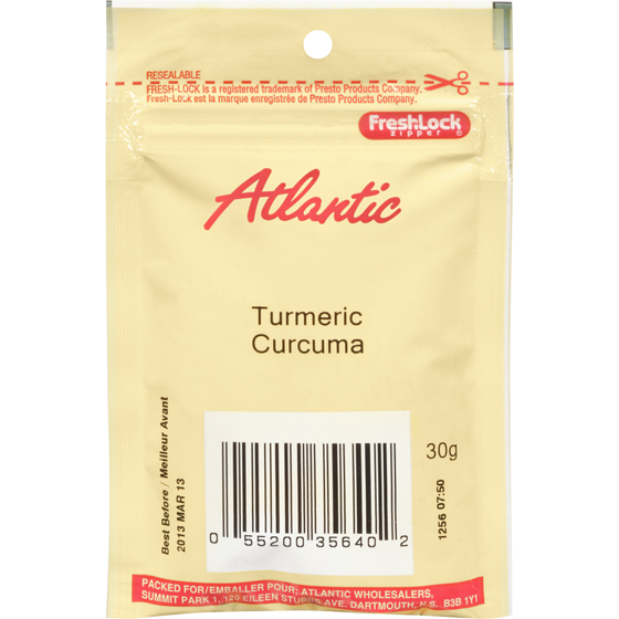 null Curcuma 30 g, 4,30 $/100g