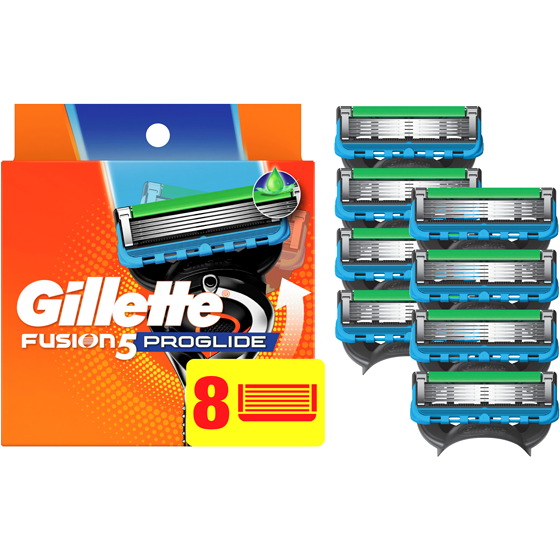 Gillette ProGlide Razor Refills for Men, 8 Razor Cartridges for FlexBall Razor Handle, 5-Blade Razor Blades, Precision Trimmer for Men 8 ea, $5.62/1ea