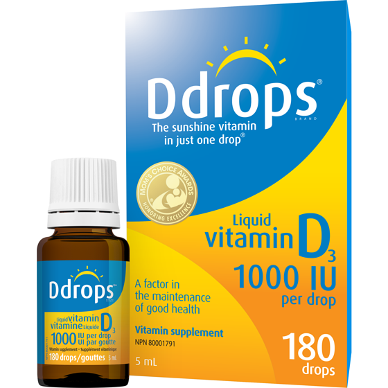 Ddrops Adult Liquid vitamin D3 1000 IU 5 ml, $229.20/100ml