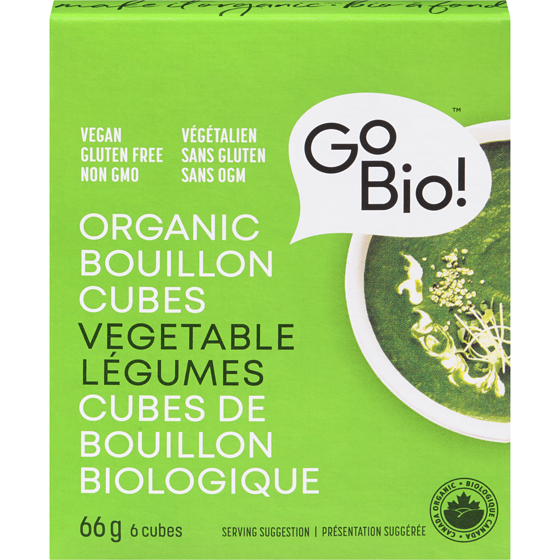 Go Bio Cubes de bouillon de légumes biologique 66 g, 6,35 $/100g