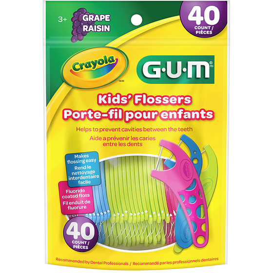 Gum Kids' Flossers Grape 40 ea, $0.12/1ea