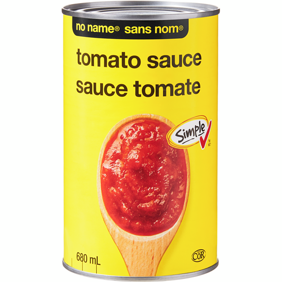 Sans Nom Sauce tomate 680 ml, 0,41 $/100ml