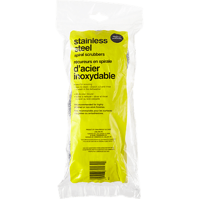 Sans Nom Récureurs en spirale d’acier inoxydable 3 ea, 1,00 $/1ch
