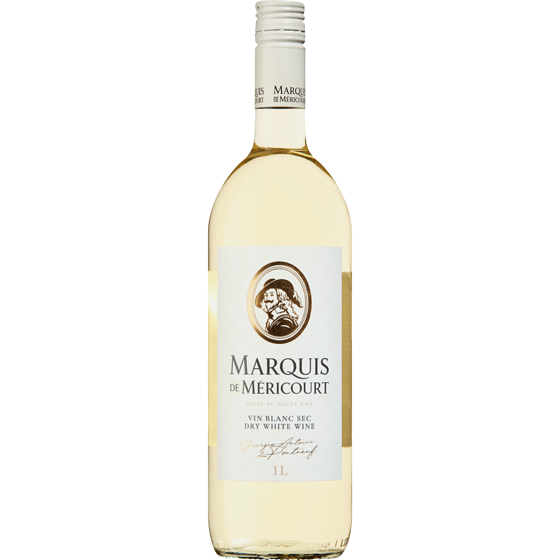 Marquis De Mericourt Dry White Wine, 1L (ID required at pick-up) 1 l, $1.20/100ml