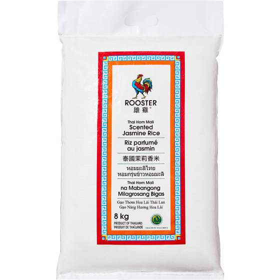 Rooster Riz parfumé au jasmin 8 kg, 0,17 $/100g