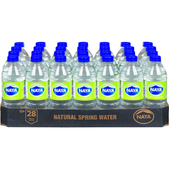 Naya Natural Spring Water 28x500.0 ml, $0.04/100ml
