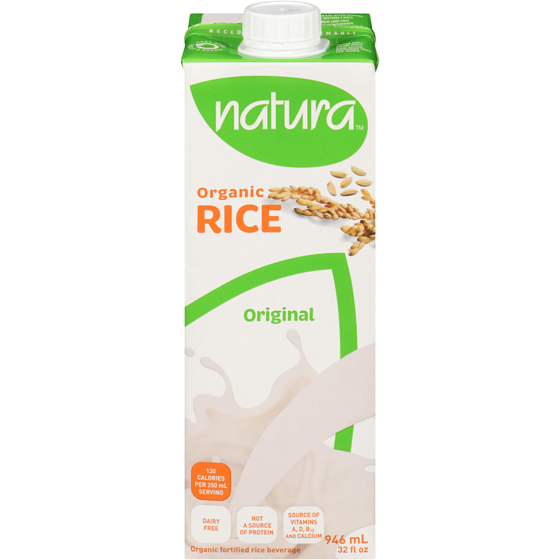 Natura Organic fortified rice beverage original 946 ml, $0.45/100ml