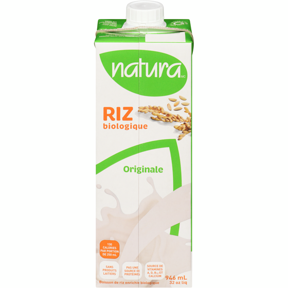 Natura Boisson de riz bio enrichie originale 946 ml, 0,34 $/100ml