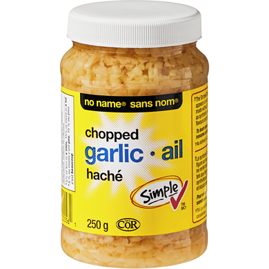 No Name Chopped Garlic 250 g, $1.60/100g