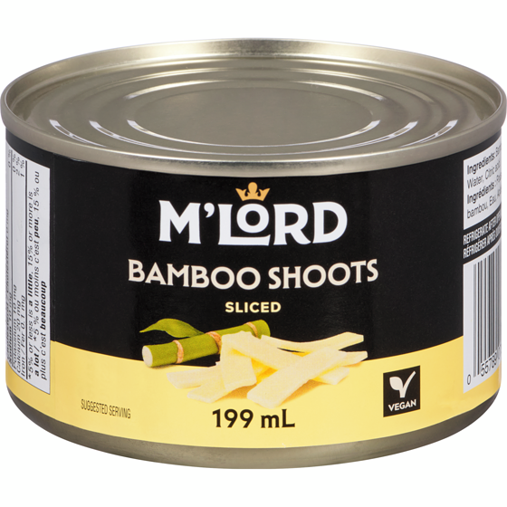 M'Lord Sliced Bamboo Shoots 199 ml, $1.20/100ml
