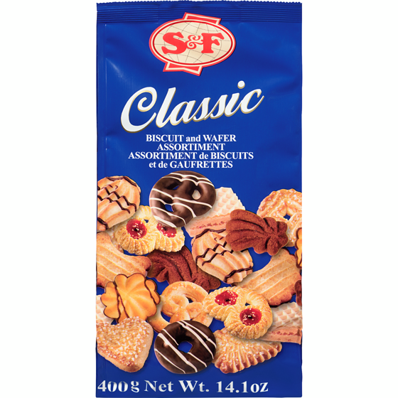 S&F Biscuit And Wafer Assortiment Classic 400 g, $1.00/100g