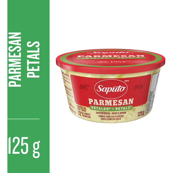 Saputo Petal Parmesan Cheese 125 g, $6.39/100g
