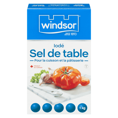 Windsor Sel iodé 1 kg, 0,18 $/100g