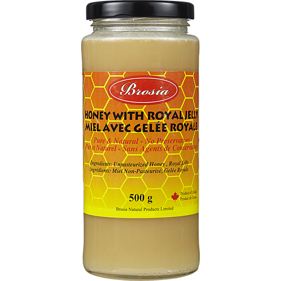 Brosia Miel avec gelée royale 500 g, 3,00 $/100g