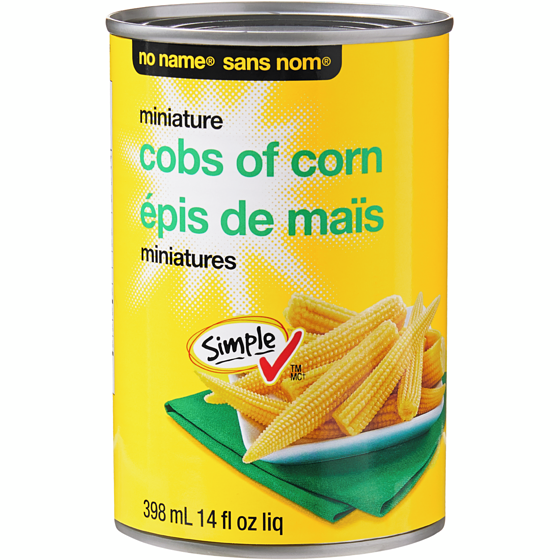 No Name Miniature Cobs of Corn 398 ml, $0.45/100ml