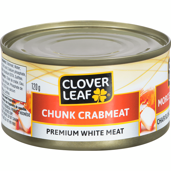 Clover Leaf Crabmeat, Chunk 120 g, $7.49/100g