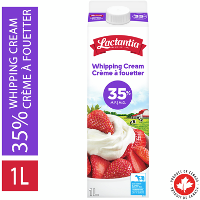 Lactantia Whipping Cream 35% 1 l, $0.66/100ml