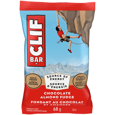 Clif Barres énergétiques Fondant au chocolat et amandes 68 g, 3,68 $/100g