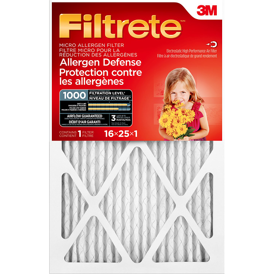 3M Filtrete Micro Allergen Filter Allergen Defense 1 ea, $19.00/1ea