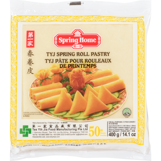 Tee Yih Jia Spring Roll Pastry 400 g, $0.75/100g
