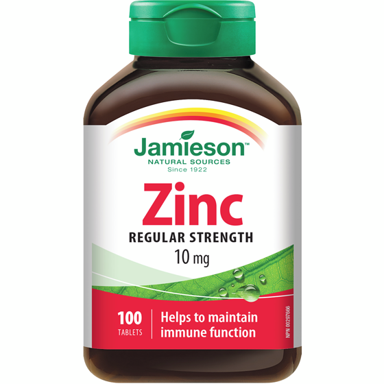 Jamieson Zinc 10 mg 100 ea, $0.12/1ea