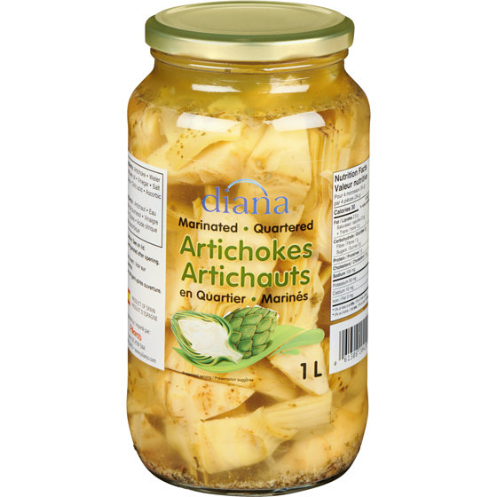 Diana Marinated Artichokes 1 l, $0.85/100ml