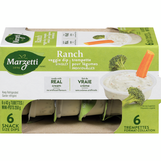 Marzetti Ranch Veggie Dip 6x43.0 g, $2.52/100g