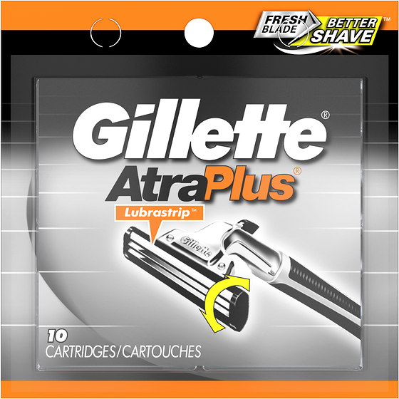 Gillette AtraPlus Cartridge Refills 10 ea, $3.00/1ea