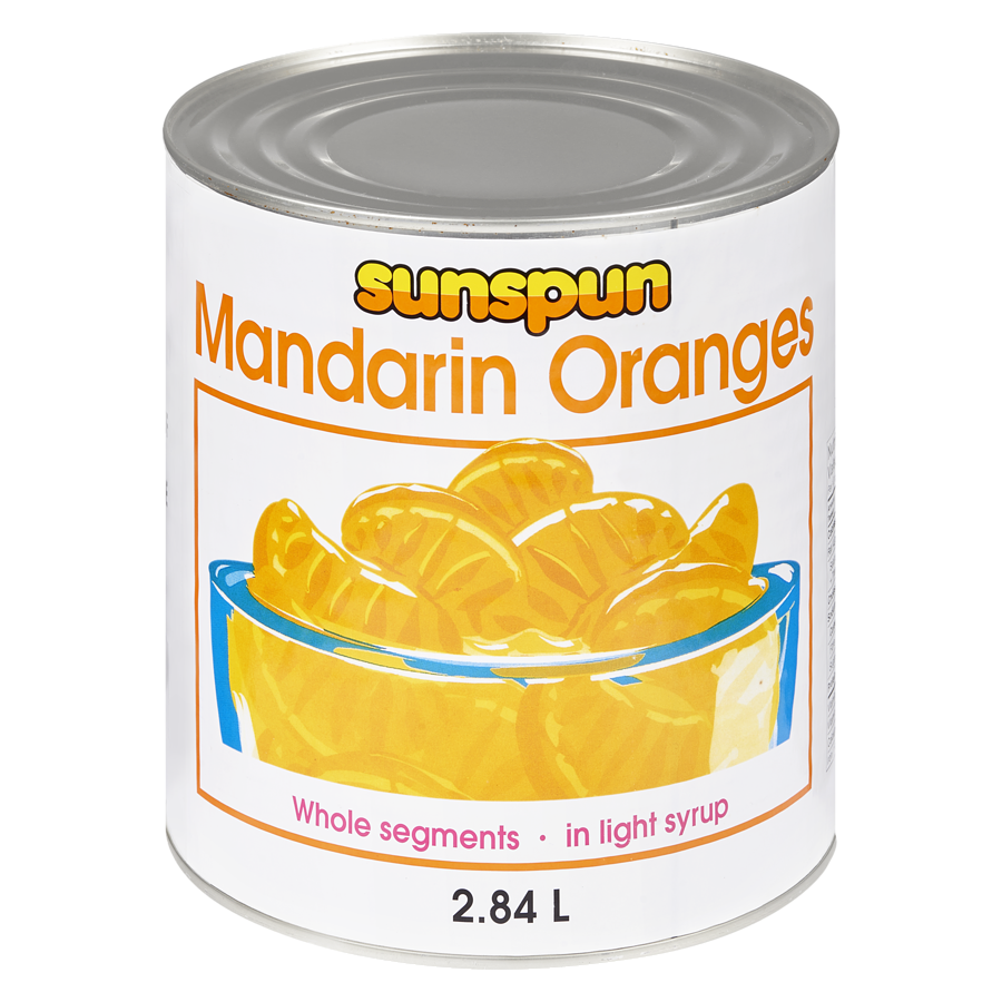 Munnnnnnnn Sunspun Whole Mandarin Orange Segments in Light Syrup - 2.84