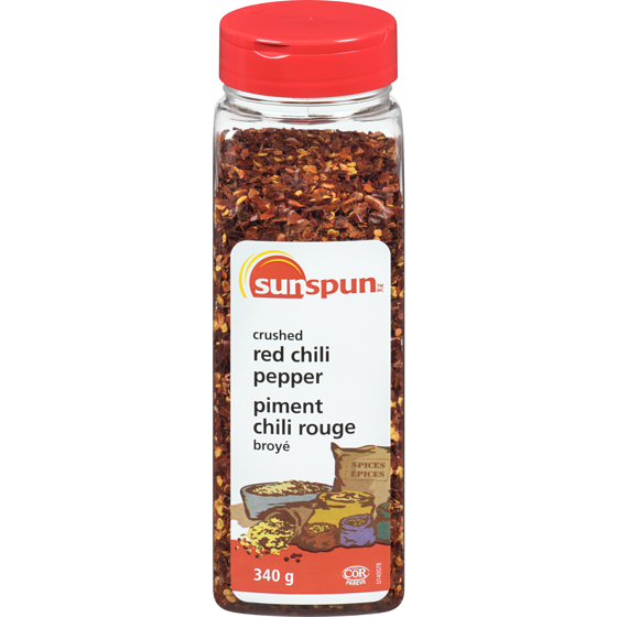 Sunspun Piment chili rouge broyé 340 g, 1,61 $/100g