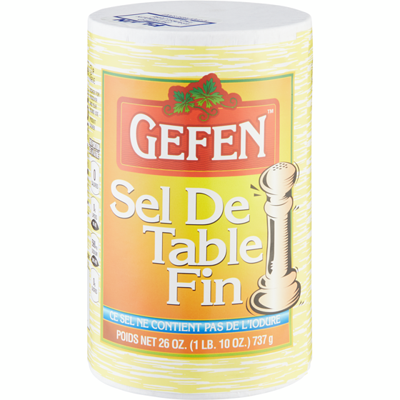 Gefen Sel de table 737 g, 0,38 $/100g