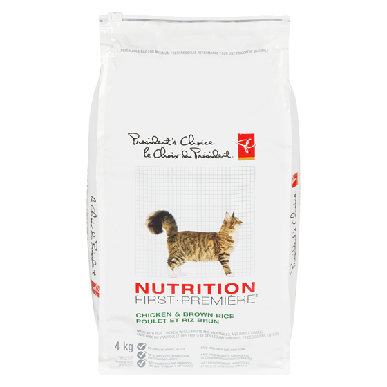 Nourriture Sèche Pour Chats Adultes Poulet Et Riz Brun Nutrition PremièrePC