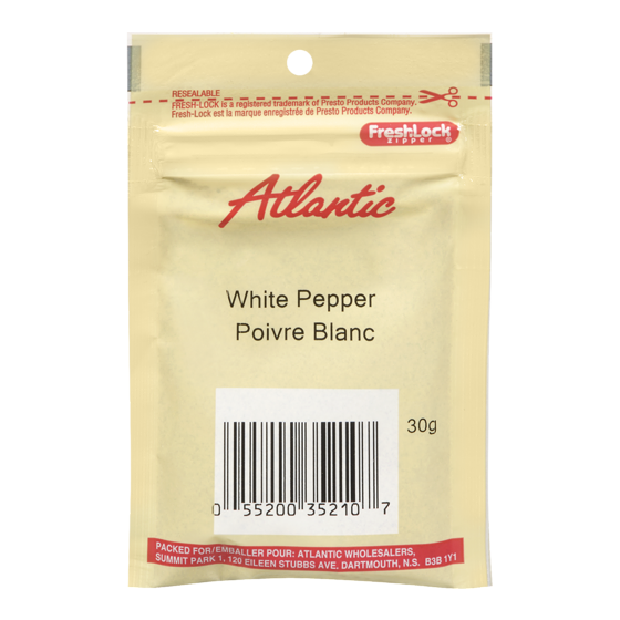 null Atlantic Poivre blanc 30 g, 6,63 $/100g