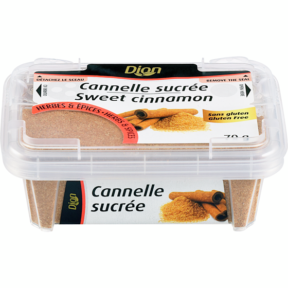 Dion Sucre de cannelle 70 g, 4,70 $/100g