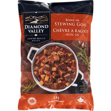 New Zealand Goat Stew Bone In 1 kg, $2.60/100g