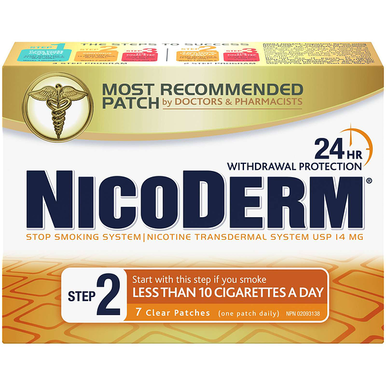 Nicoderm Clear Patch, Step 2 7 ea, $5.93/1ea