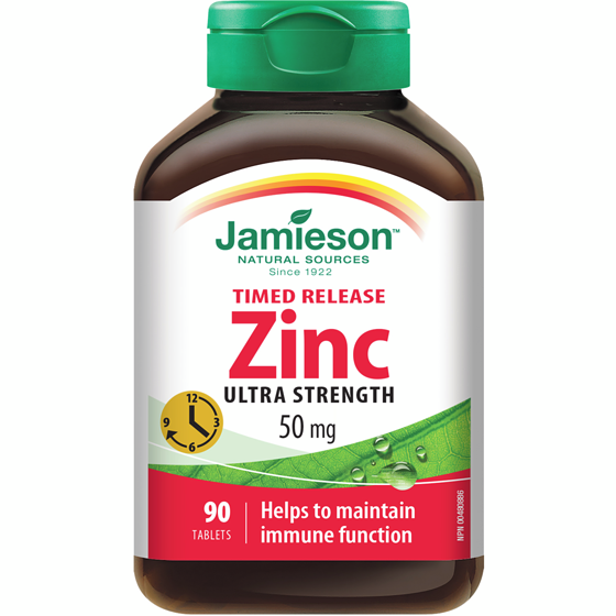 Jamieson Zinc 50 mg Timed Release 90 ea, $0.20/1ea