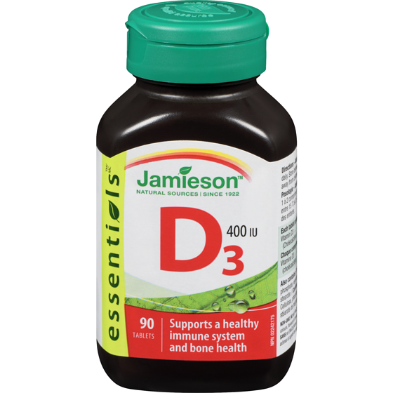 Jamieson Vitamin D 400 IU 90 ea, $0.08/1ea