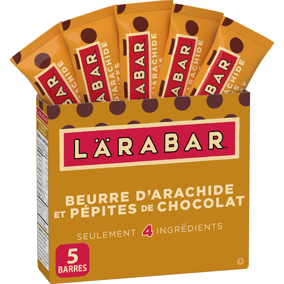 Larabar Barre énergétique beurre d’Arachide et pépites de chocolat 5 barres 225 g, 3,77 $/100g