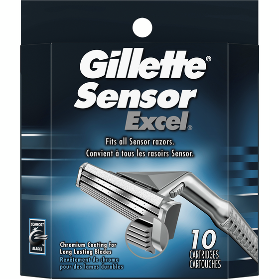 Gillette Sensor Excel Men's Razor Blade Refills, 10 Ct 10 ea, $4.35/1ea