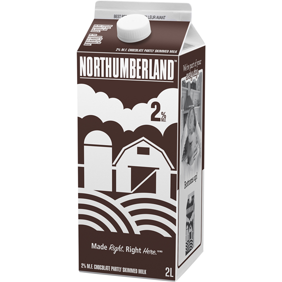 Northumberland 2% Chocolate Milk 2 l, $0.28/100ml