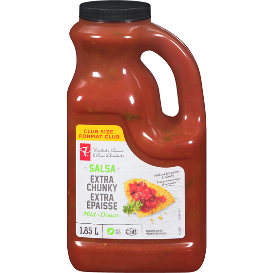 President's Choice Extra Chunky Mild Salsa Club Size 1.85 l, $0.76/100ml